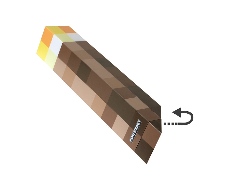 Minecraft LED Dekoleuchte, Fackel.