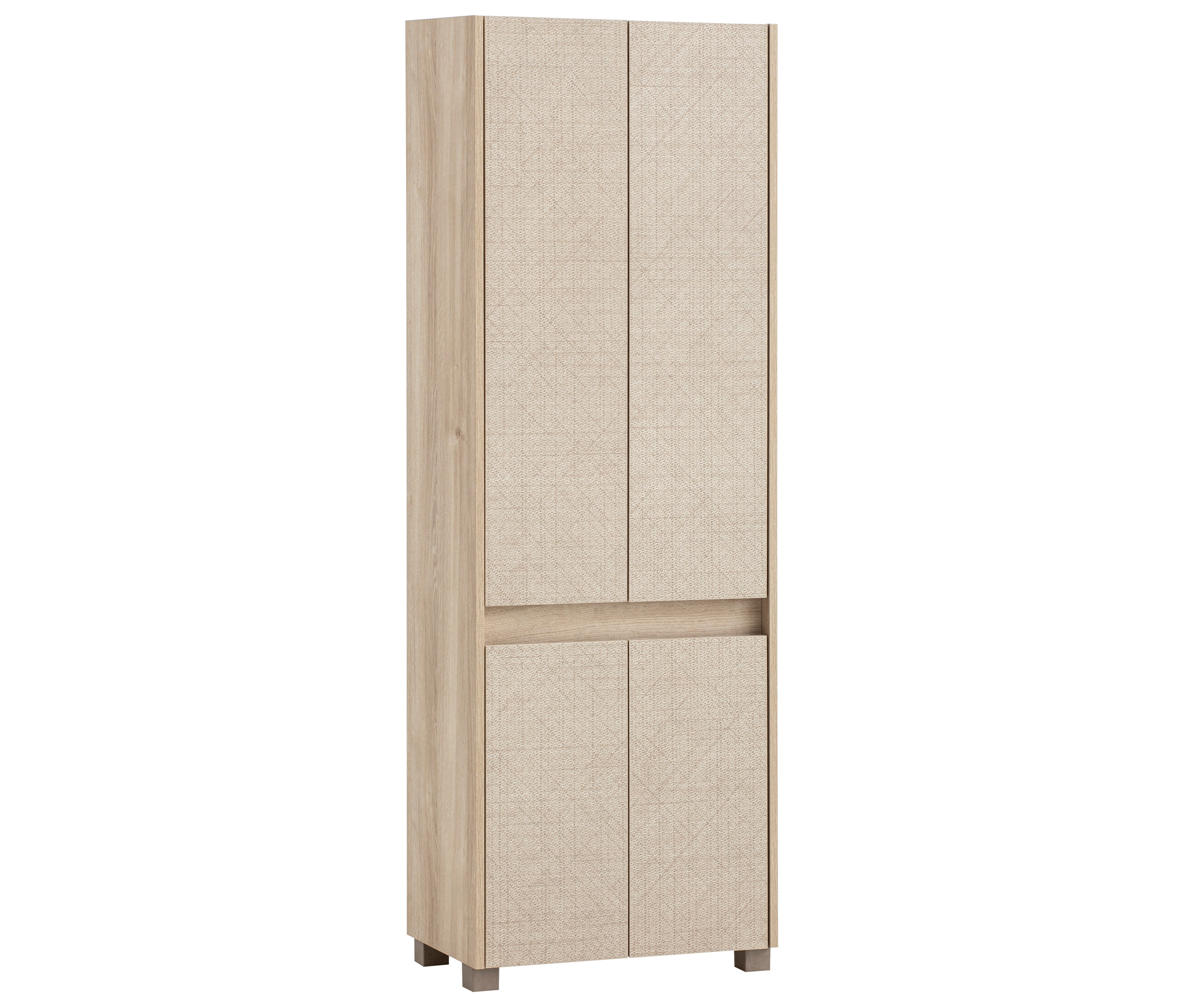Hochschrank »Sander«, weißeiche/Canasta, 57 x 33 x 164,5 cm.