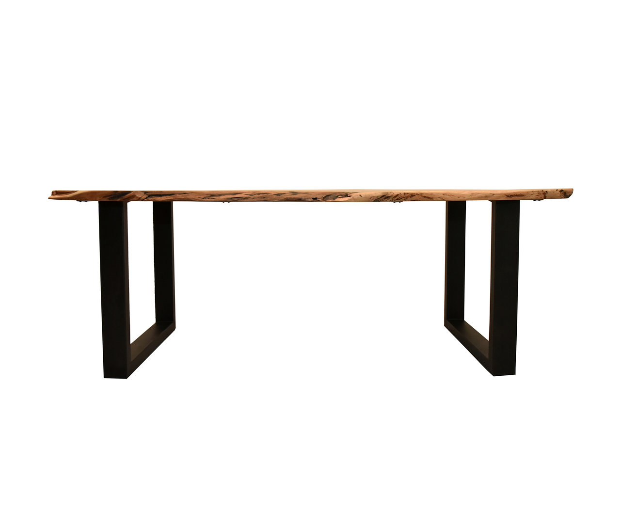 Detail des deVries Esstisches »Catania« mit U-Form-Gestell.