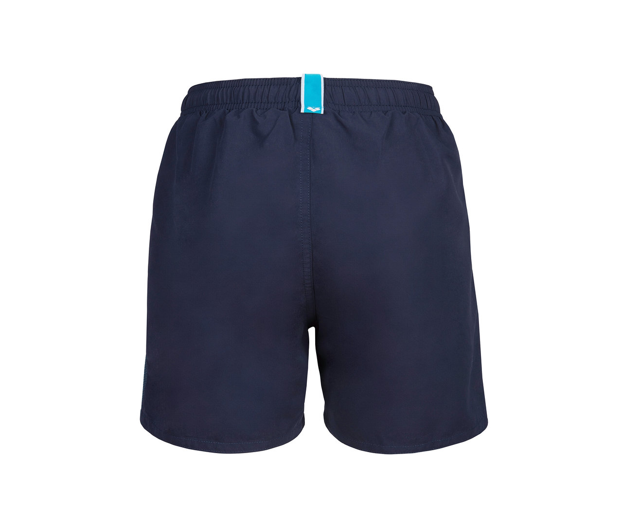Detailansicht der arena Kinder-Beach-Boxer Solid R, navy, von hinten.
