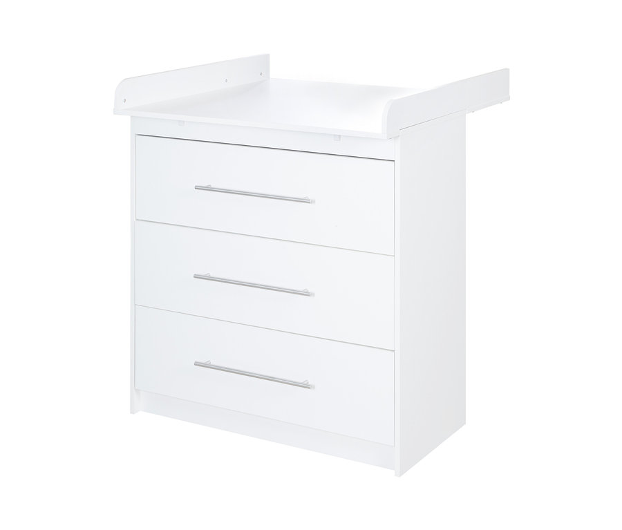 Weiße roba Wickelkommode »Maren« mit 3 Schubladen.