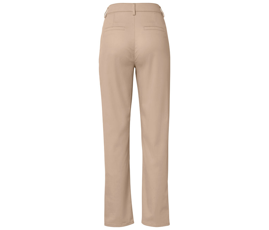 Beige Stoffhose von hinten.