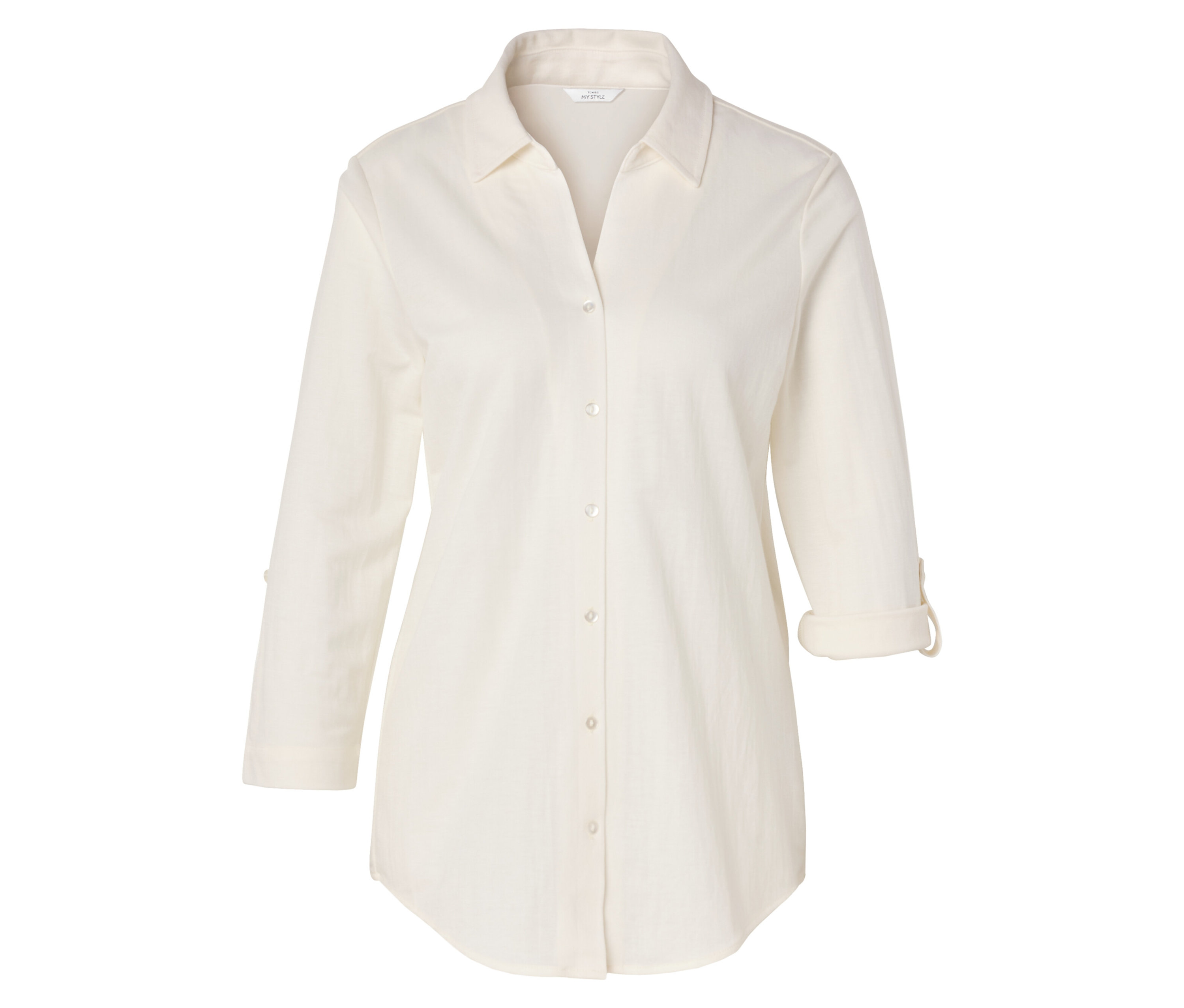 Tchibo - Piqué-Jerseybluse - Damen - Gr. 46 - creme