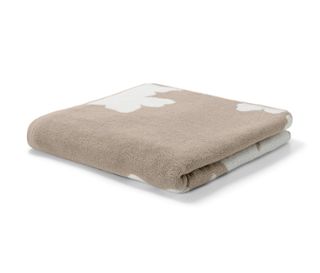 Beige mit weißen Blumen