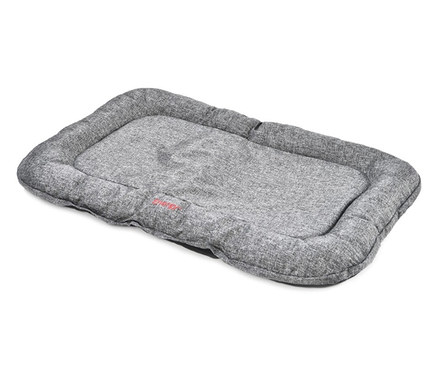 Graues Outdoor-Hundebett, ca. 120 x 80 cm.