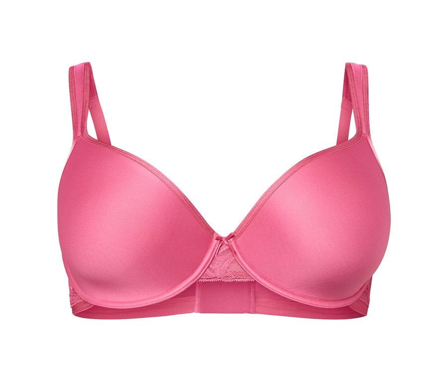 Rosa Spacer-BH auf weißem Hintergrund.