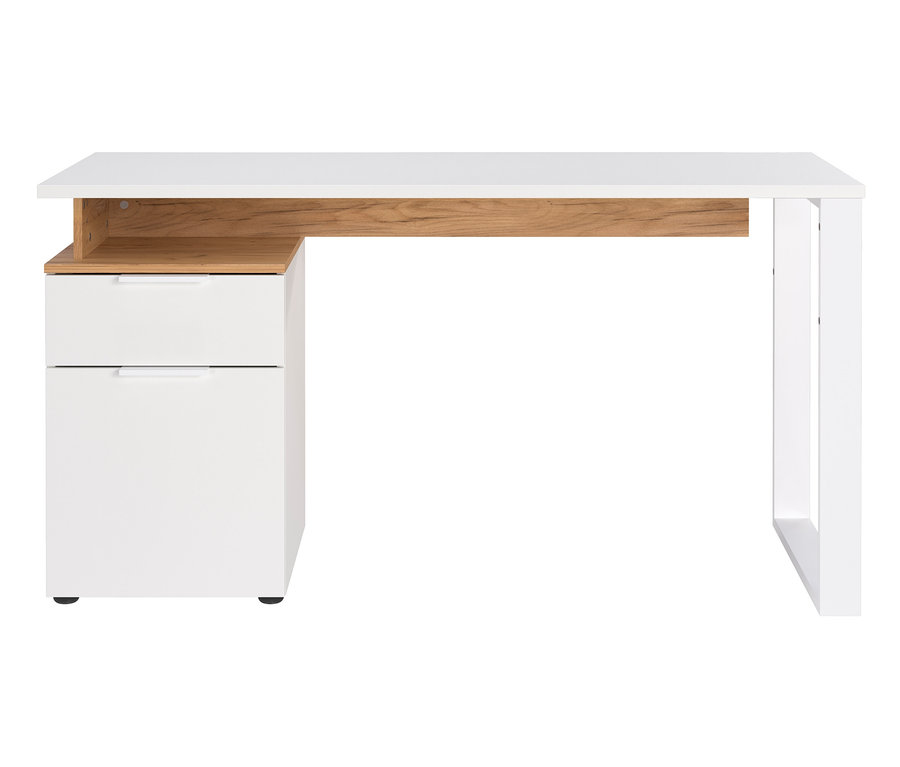 Weißer Schreibtisch mit Container »Hasselt«.