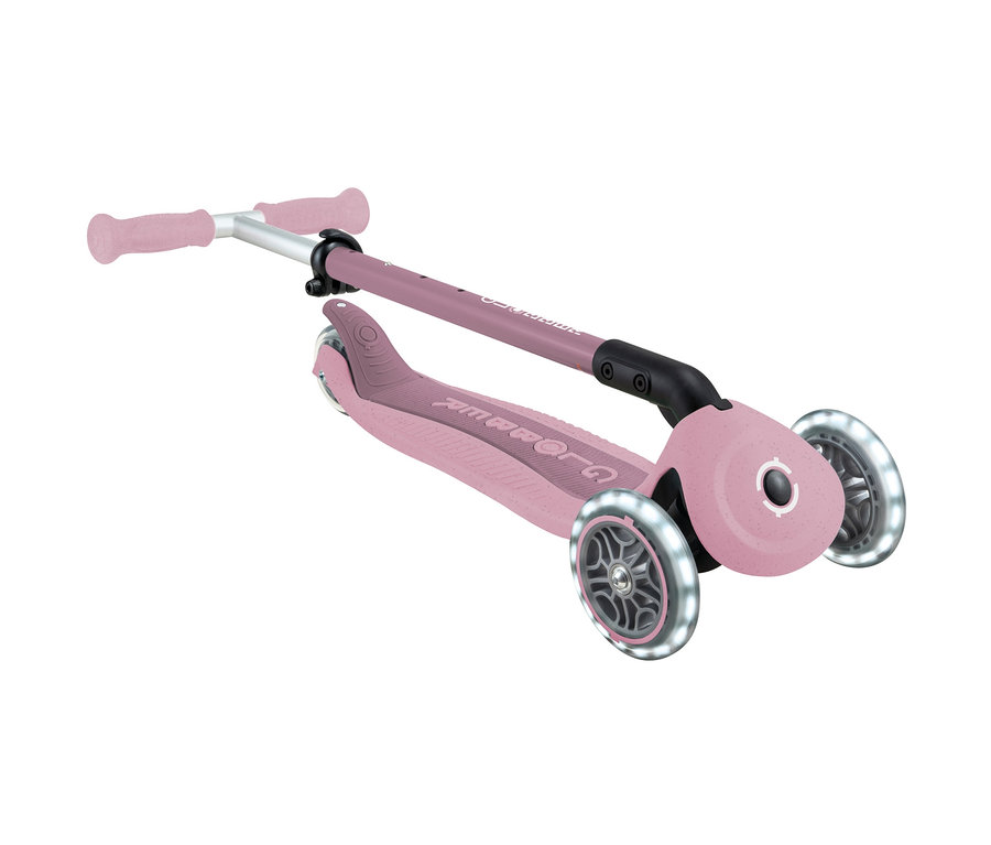 Nahaufnahme eines rosafarbenen GLOBBER 3in1 Rollers »GO-UP Active Lights Eco«.