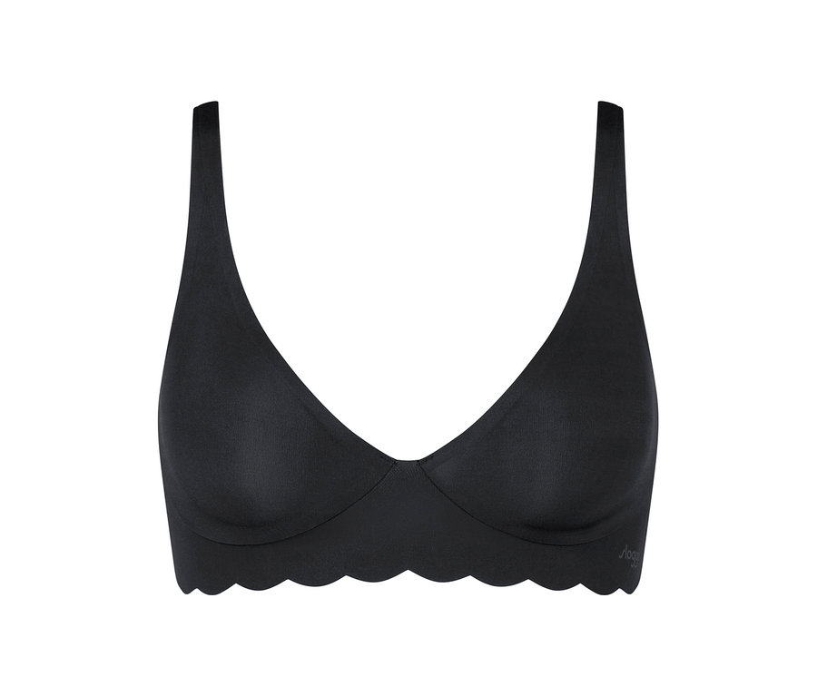 Schwarzer sloggi ZERO Microfibre 2.0 Soft bra.