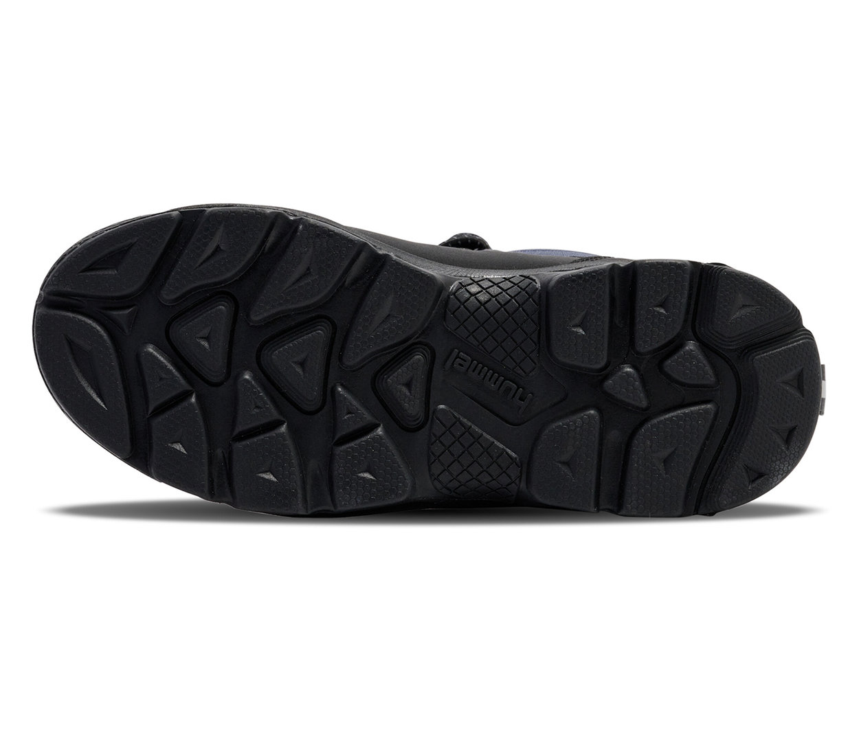 Schwarze Sohle des HUMMEL Snow Boot Tex, blau.