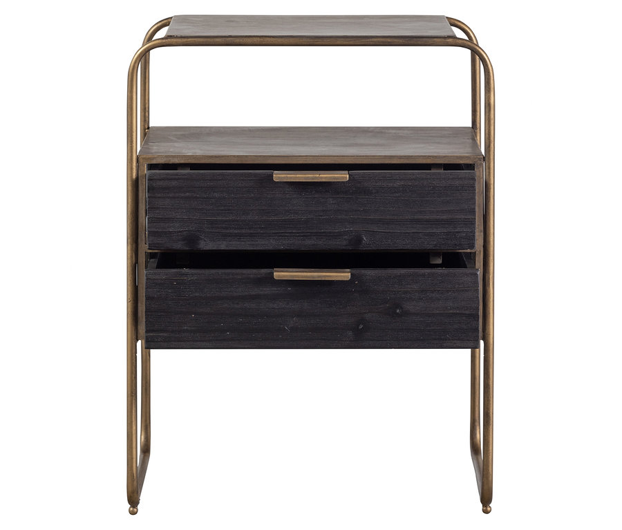 BePureHome Nachttisch »Polite« mit offener Schublade und Ablagefläche.