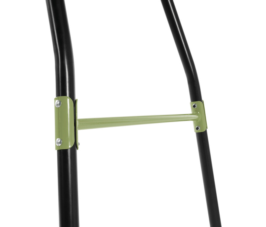 Detailaufnahme des Rahmens der EXIT Doppelschaukel »Ivy«.