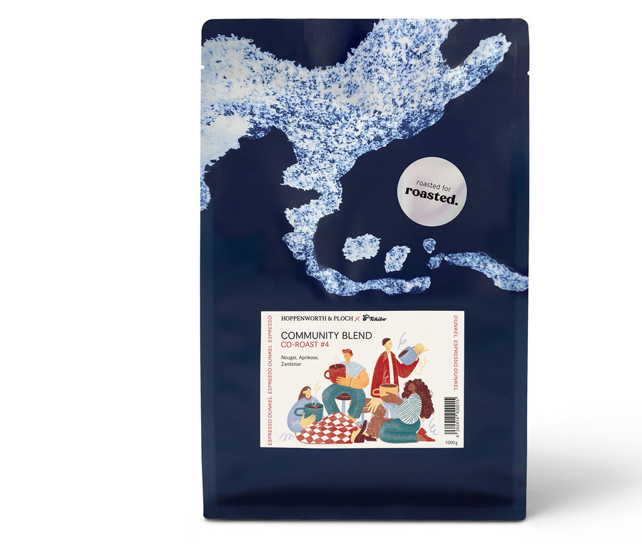 Hoppenworth & Ploch x roasted. - Community Blend Co-Roast #4 Espresso - 1 kg Ganze Bohne
