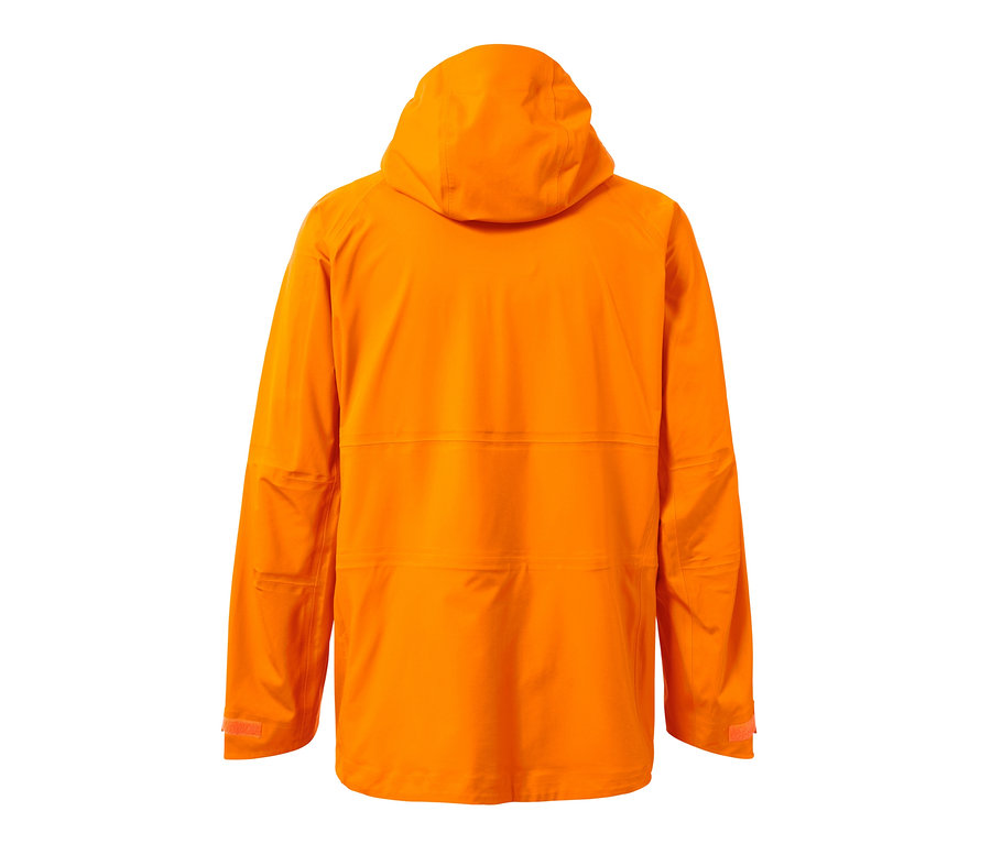 Rückansicht der Hardshell-Skijacke.