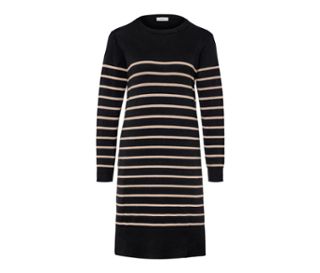 Gestreiftes Feinstrickkleid
