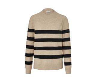 Gestreifter Strickpullover