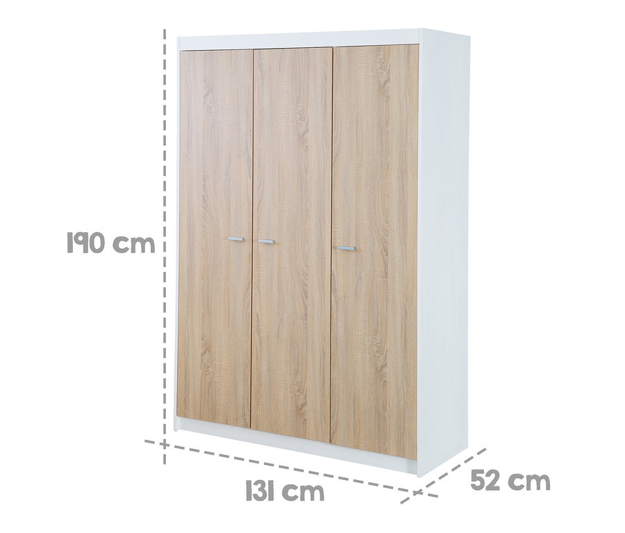 roba »Gabriella« Kinderzimmerset mit Bett, breiter Wickelkommode und 3-türigem Schrank