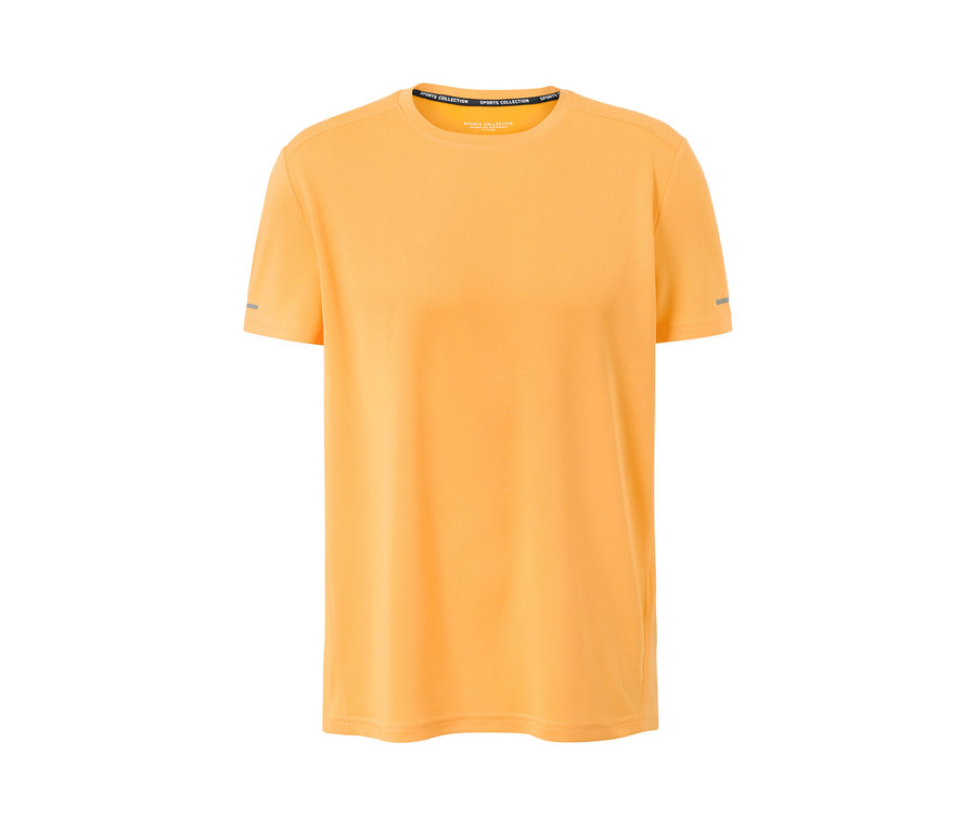 Pfirsichfarbenes Funktionsshirt.