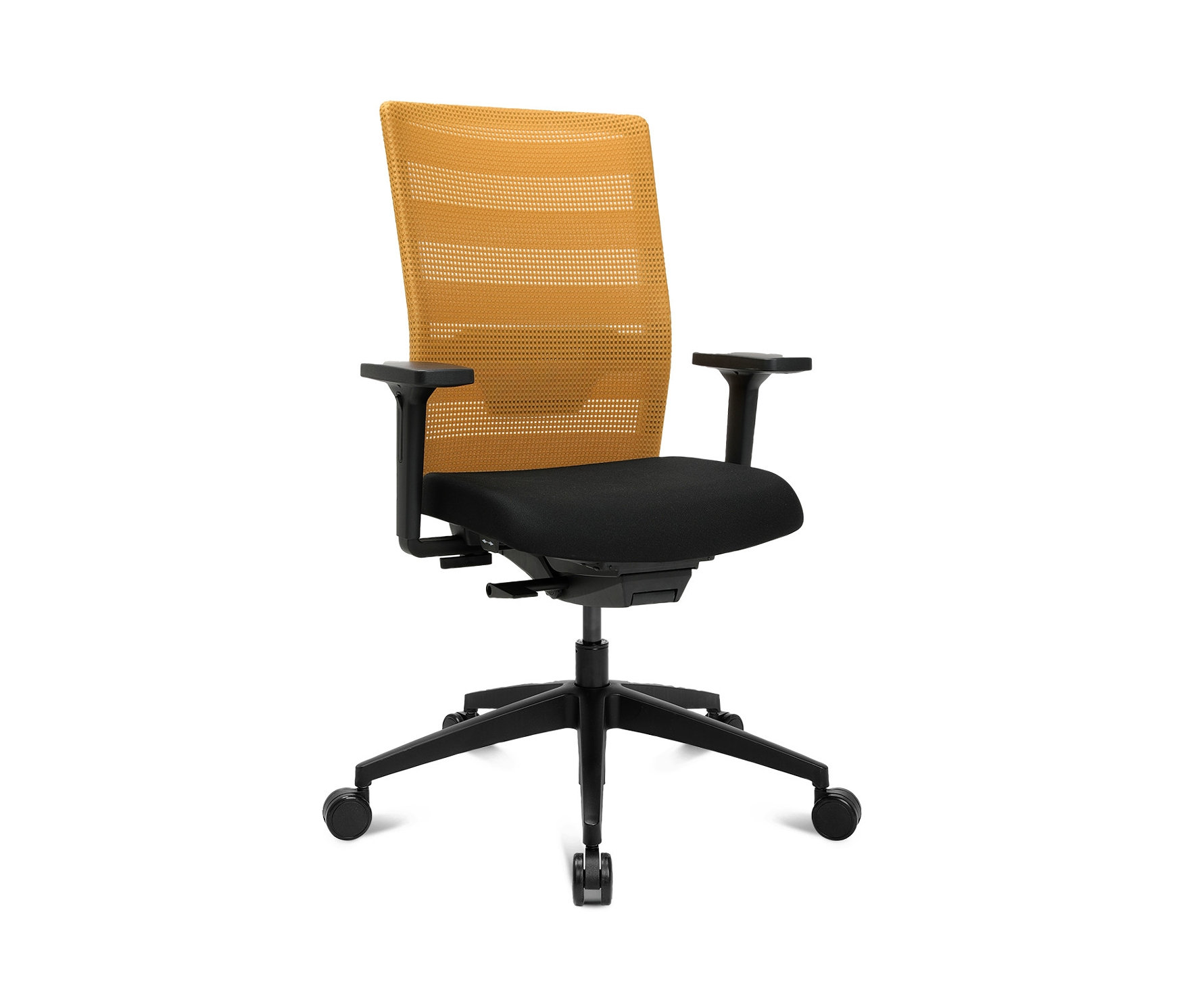 Topstar Bürostuhl »Airwork«, ockerfarben, steht vor einem weißen Hintergrund.