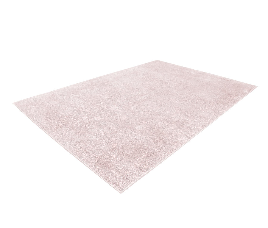 Ein hellrosa Kayoom Hochflorteppich »Bali 110« auf weißem Hintergrund.