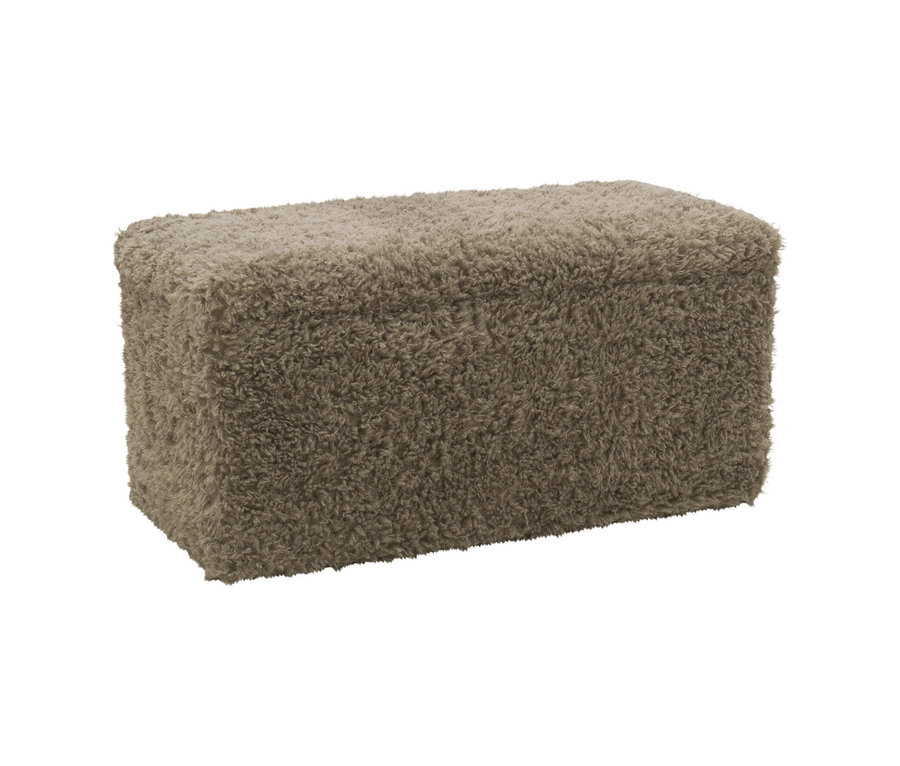 DOMO Hocker mit Staufach, taupe.