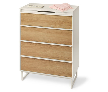 Kommode »LEEG« mit 4 Schubladen und Spiegel