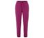 Violette Trainingshose mit Kordelzug in der Taille.