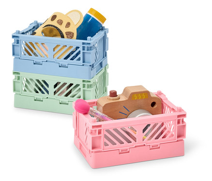 3 klappbare Ordnungskisten