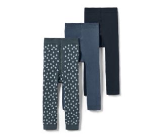 1x dunkelblau, 1x schieferblau, 1x schieferblau mit weißen Tropfen
