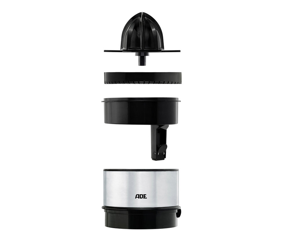 Explosionsdarstellung der elektrischen Saft- und Zitruspresse »KA1803« von ADE.