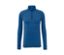 Blaues Thermofunktionsshirt mit langen Ärmeln und Reißverschluss.