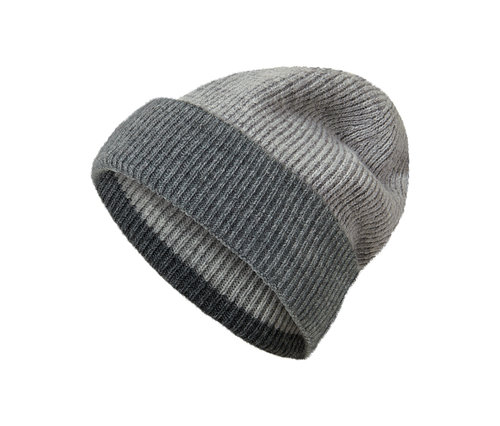 Graue Da. Strickmütze.