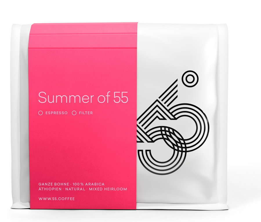 55 degrees - Summer of 55 Filterkaffee - 250 g Ganze Bohne