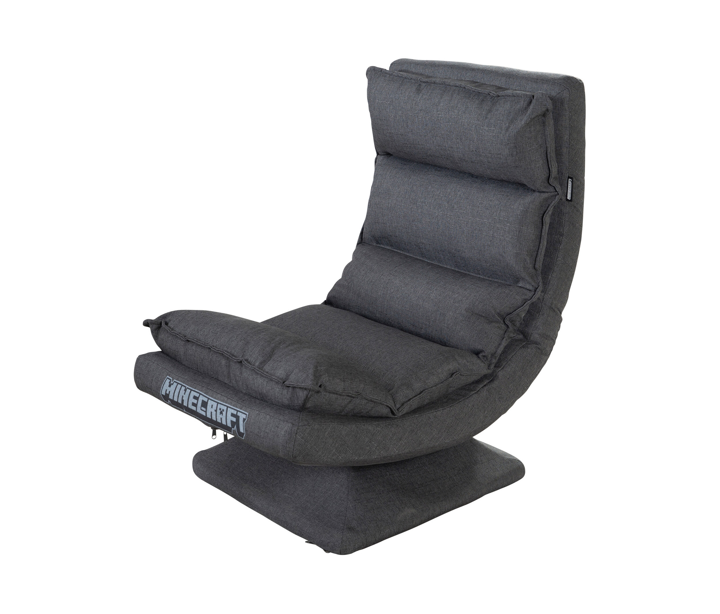 Dunkelgrauer roba Minecraft Loungesessel.