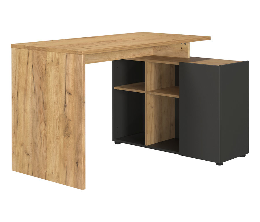Schreibtisch »GW-Adrano«, groß, graphit-eichenfarben.