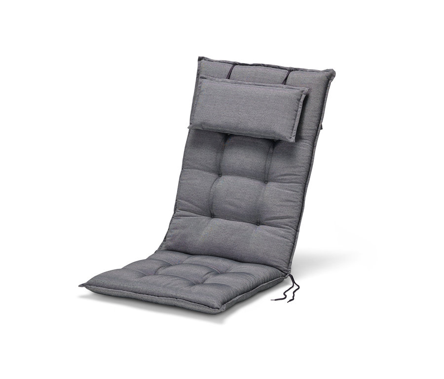 Hellgraue Premium-Hochlehner-Auflage.