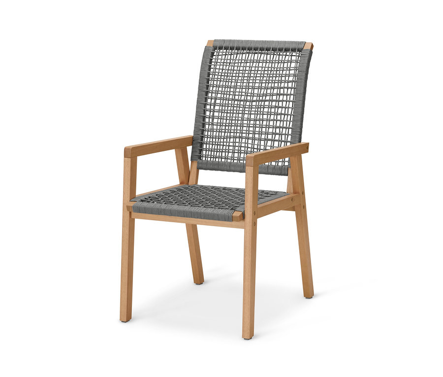 Hochlehner mit Textilgeflecht.