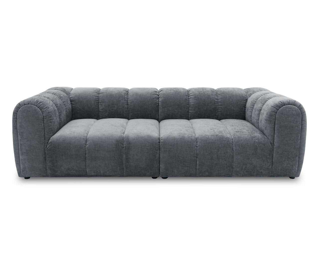 Breites, graues DOMO Bigsofa Sitzraster.