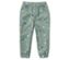 Grüne Hose mit Herzmuster.
