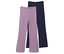 2 Kinder Flared-Leggings, lavendel und dunkelblau