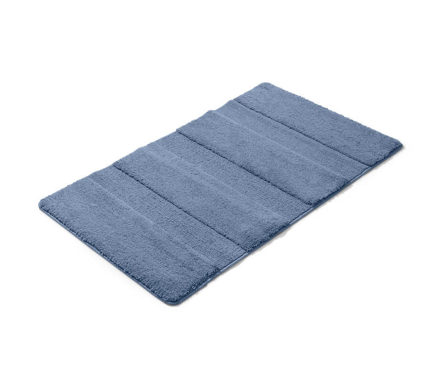 Blaue Wellness-Badematte, ca. 70 x 120 cm.