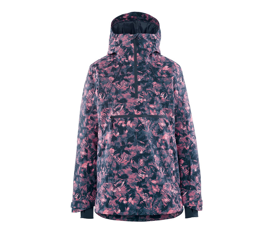 Halfzip-Skijacke mit Alloverprint.
