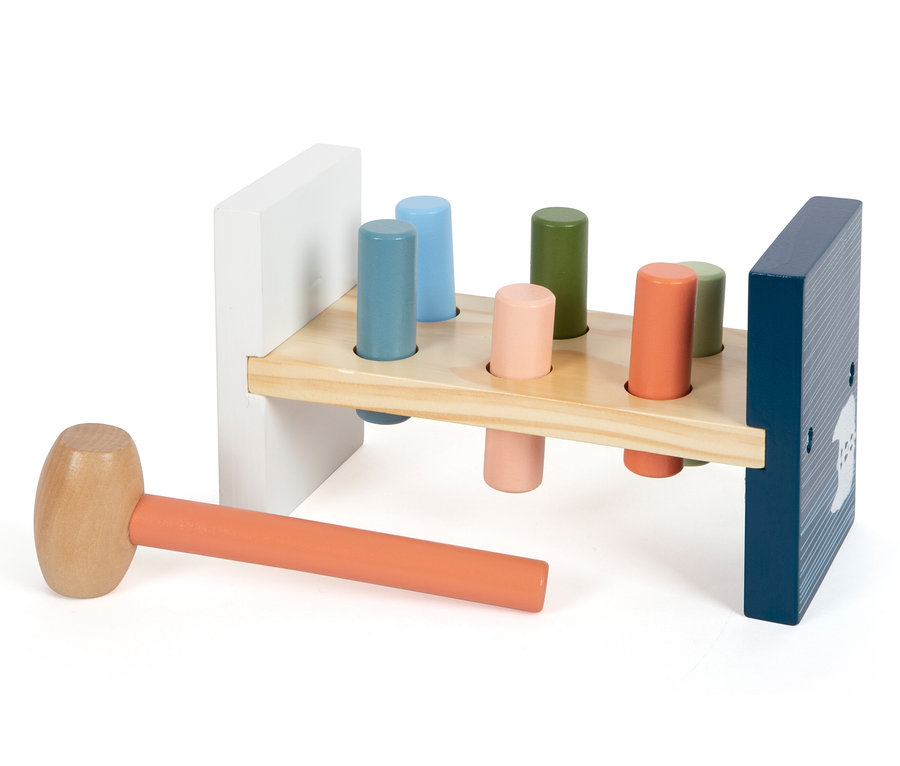 small foot Motorikspiele-Set »Arctic« mit bunten Stiften und Hammer.