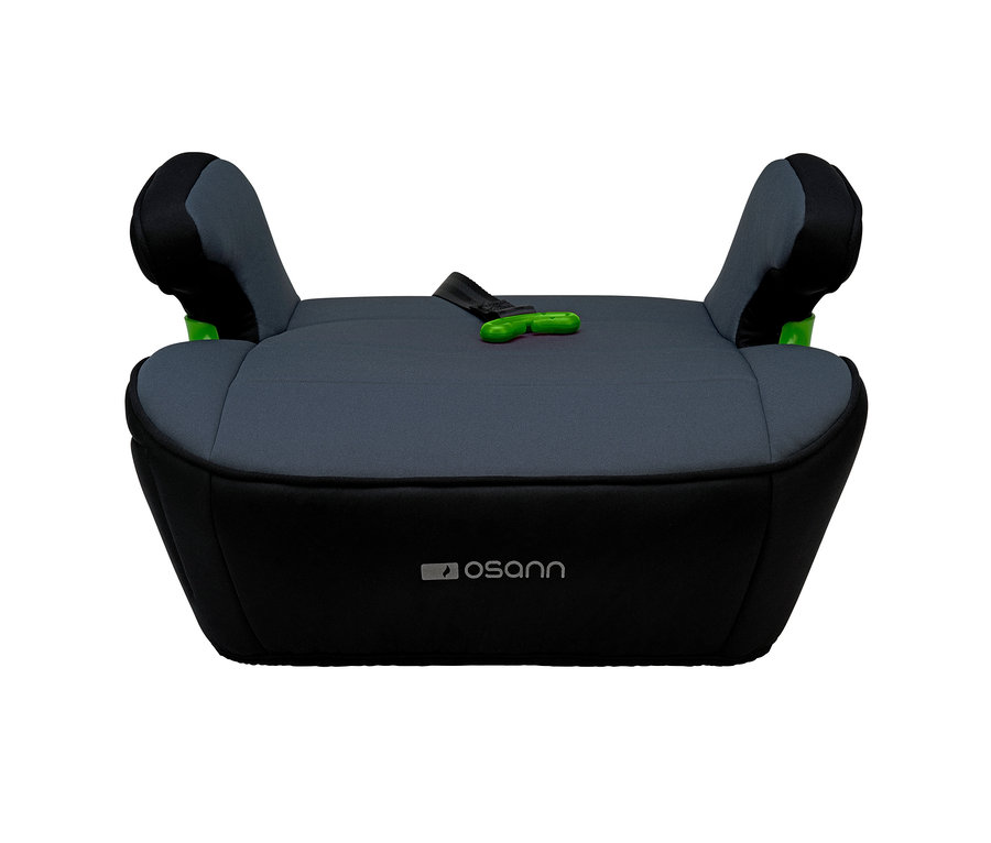 Grau-schwarzer Osann Kindersitz »Junior Isofix Gurtfix«, inkl. Mal- und Reise-Tablett.