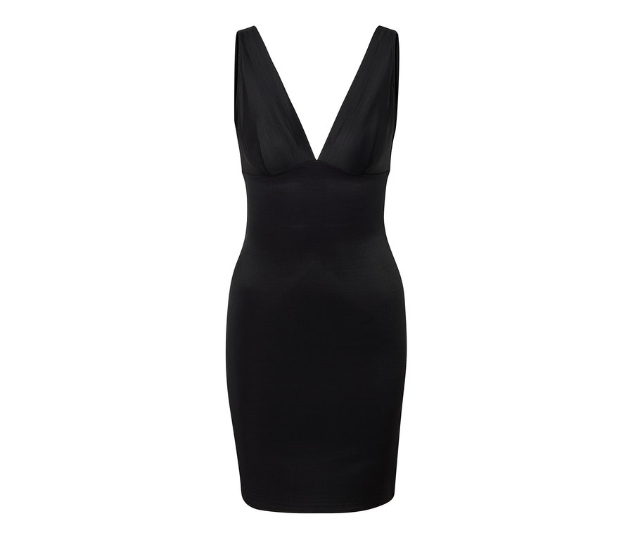 Schwarzes Unterkleid »Shaping«.