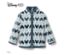 Weiß mit blauem Alloverprint