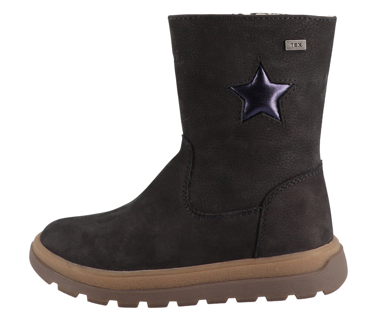 Marineblauer LURCHI »Romisha-TEX« Stiefel mit brauner Sohle.