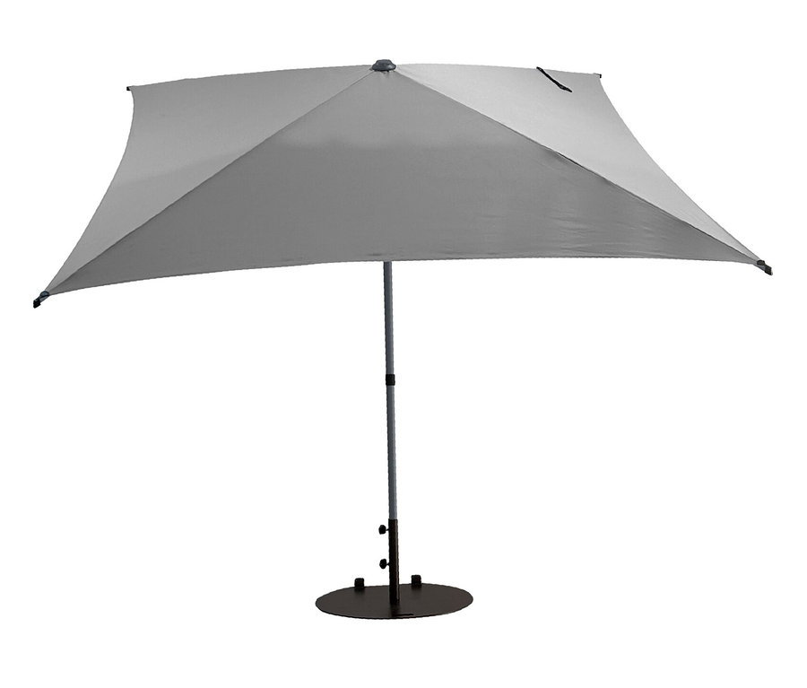 Leco Marktschirm, 250 x 250 cm, inkl. Abdeckhaube, anthrazit.