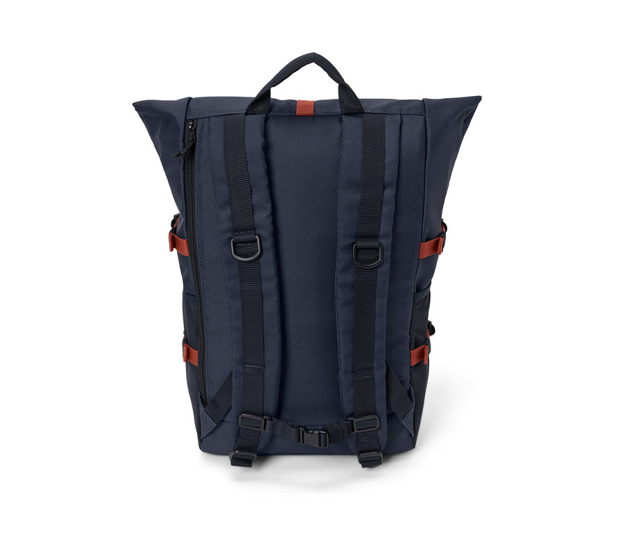 Rückansicht eines Outdoor-Rucksacks.
