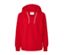 Roter Hoodie.